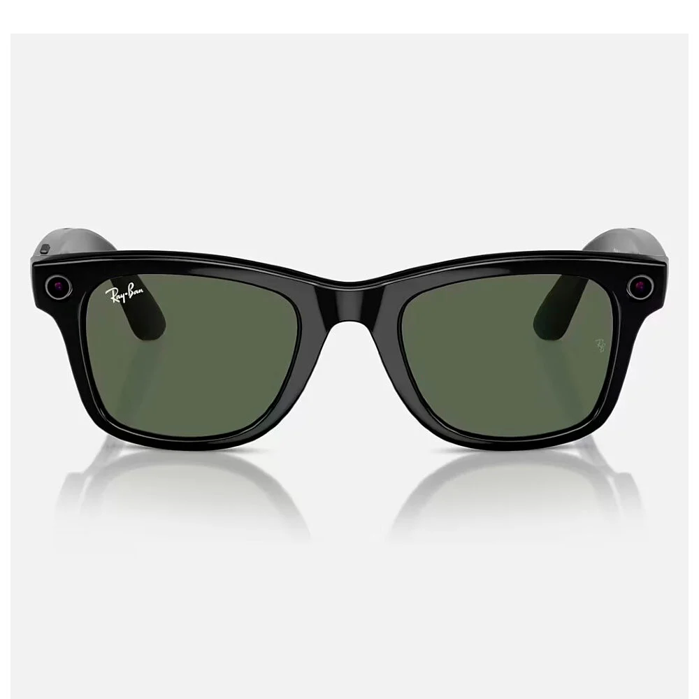 Ray-Ban Meta Wayfarer, RW4008, (Matte Black/Transistions Graphite Green), L