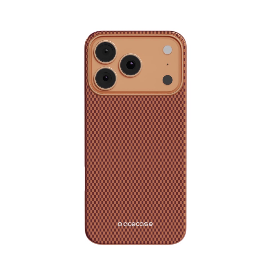 Чехол AceCase Kevrox Эстетик for iPhone 17 Pro Orange