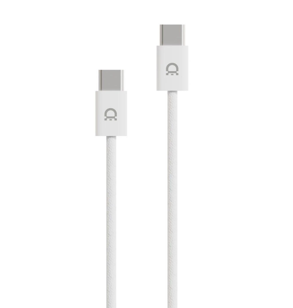 Кабель AceCase USB-C to USB-C, 1М, Белый