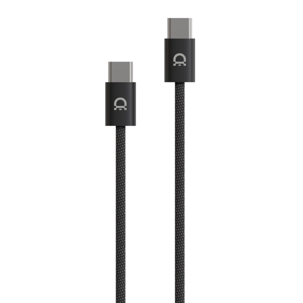 Кабель AceCase USB-C to USB-C, 1М, Чёрный