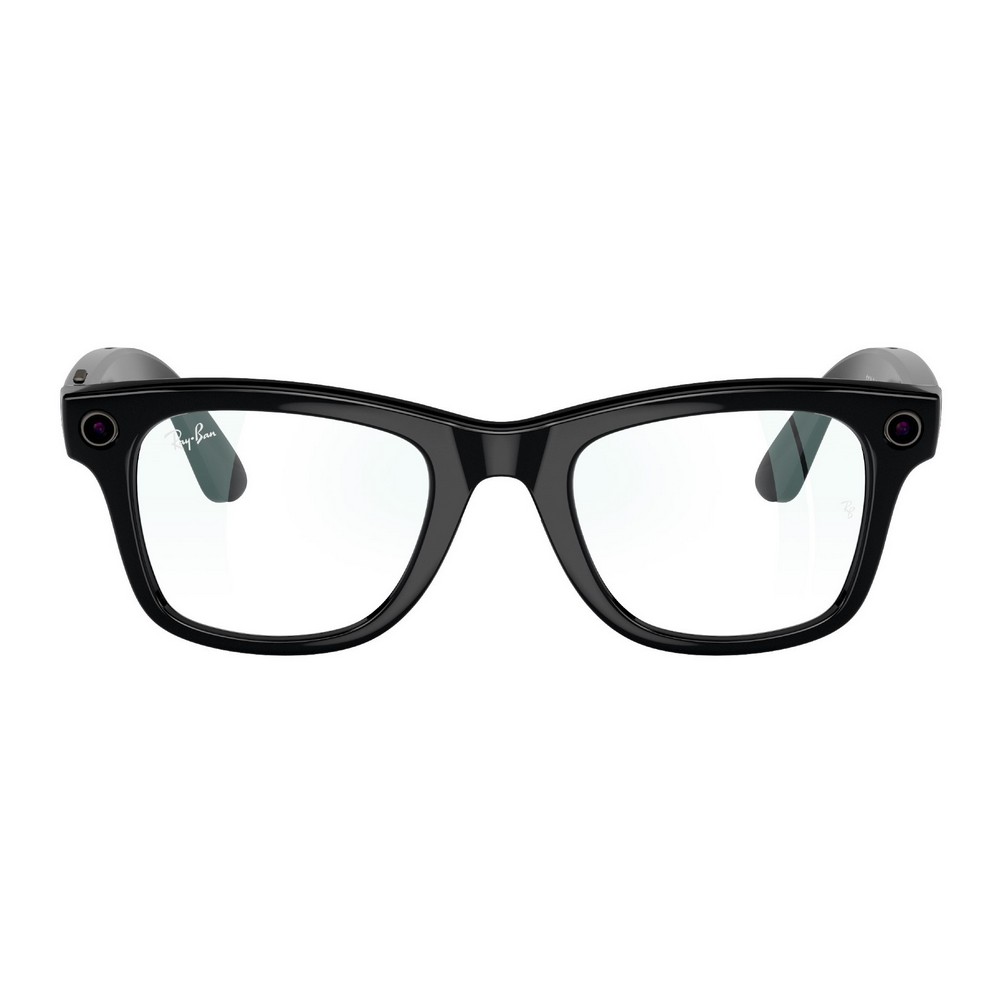 Ray-Ban Meta Wayfarer, RW4006, (Shiny Black/Clear), 150-50