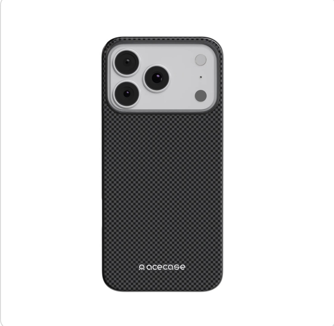 Чехол AceCase Kevrox Эстетик for iPhone 17 Pro Dark Gray